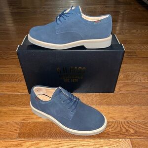 G.H. Bass Originals Denise Lace Up Suede Loafers Navy Women's Size 6 NEW